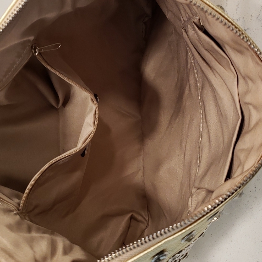 mms Gold Clutch Shoulder Bag - Picture 6 of 8